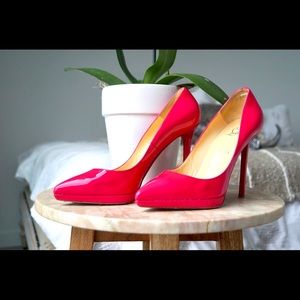 Hot Pink Christian Louboutins Pigalle Plato